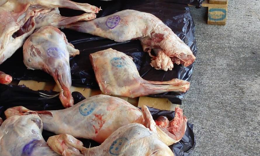 100 kilos de carne ovina fueron decomisados en operativo de fiscalización en Puerto Montt
