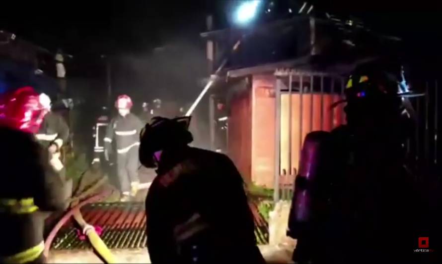 Incendio destruyó vivienda a Rahue Alto