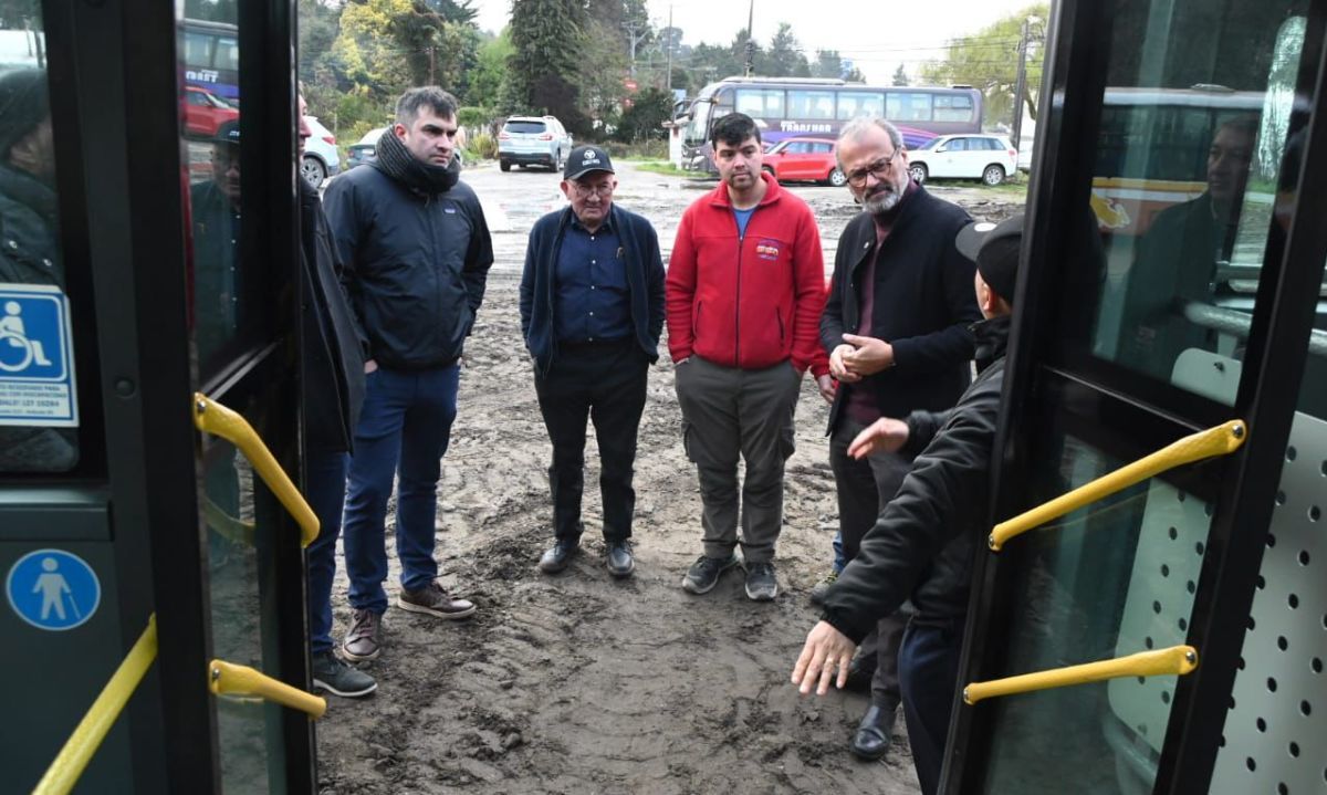 Autoridades realizaron visita técnica a las obras del futuro electroterminal de buses de Puerto Montt 