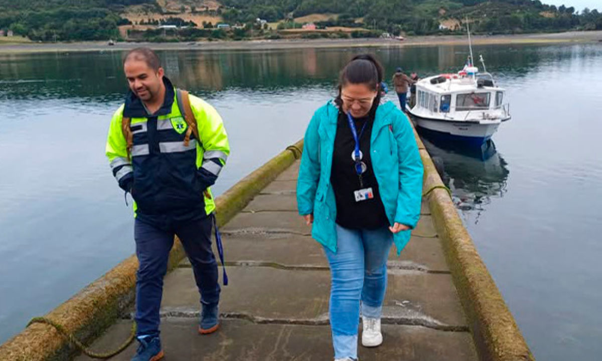 SAMU Chiloé fortalece coordinación en islas Butachauques