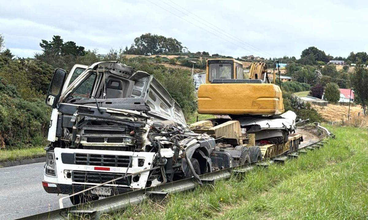 Trágico choque entre camiones en Ancud